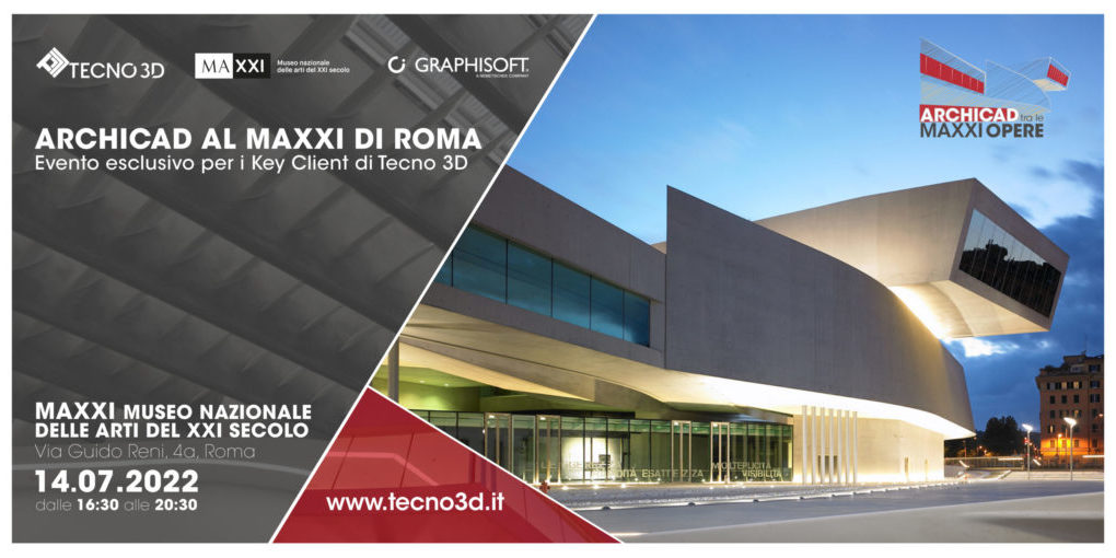 Tecno 3D - GRAPHISOFT Italia - evento al maxxi - maxxi roma - archicad - bimx - bimcloud - evento archicad roma - archicad roma - archicad maxxi