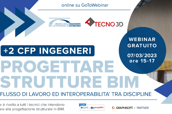 formazione bim - webinar bim - cfp ingegneri - crediti ingegneri - strutture bim - progetta bim - tecno 3d - ibimi - archicad - graphisoft