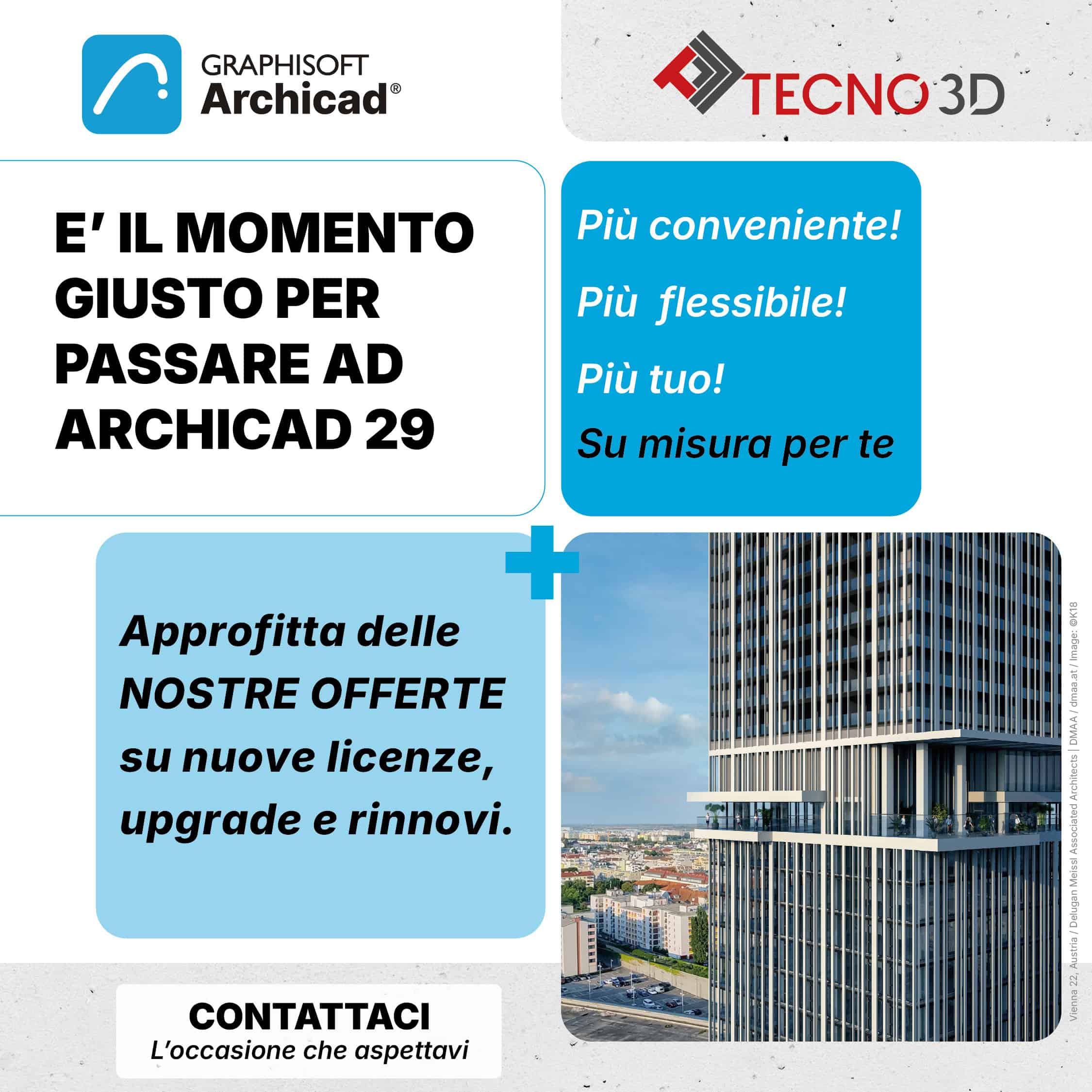 BANNER 1-CAMPAGNA ARCHICAD 29-COMMERCIALE archicad; archciad 29; offerta archicad; offerta collaborate; acquista archicad; scopri archicad 29; novità archicad 29; ai assistant; mep; design; soluzioni graphisoft; bimcloud