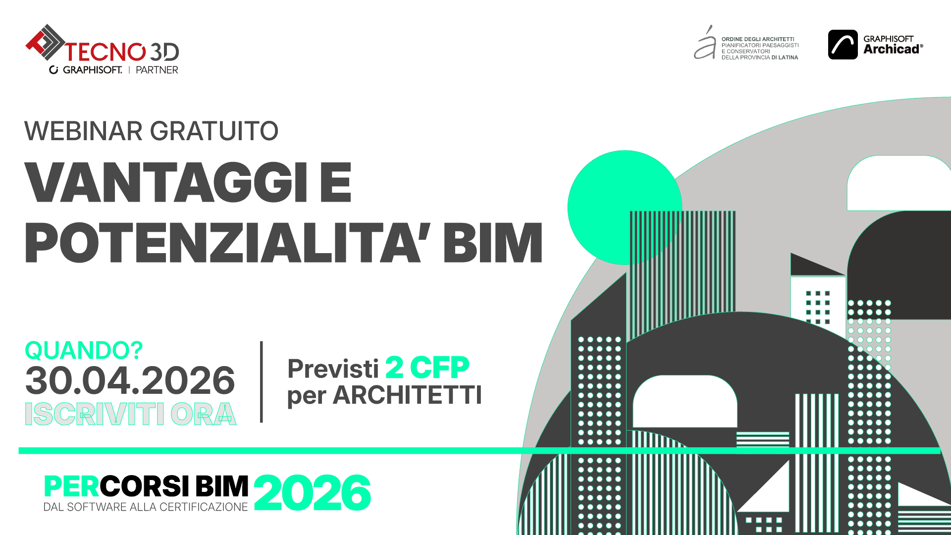 NOVITÀ BIM – VANTAGGI E POTENZIALITÀ – WEBINAR GRATUITO – Tecno 3D